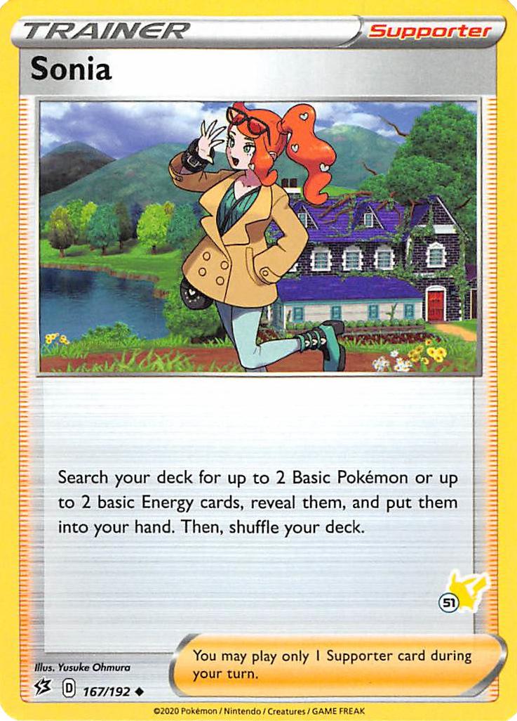 Sonia (167/192) (Pikachu Stamp #51) [Battle Academy 2022] | All Aboard Games