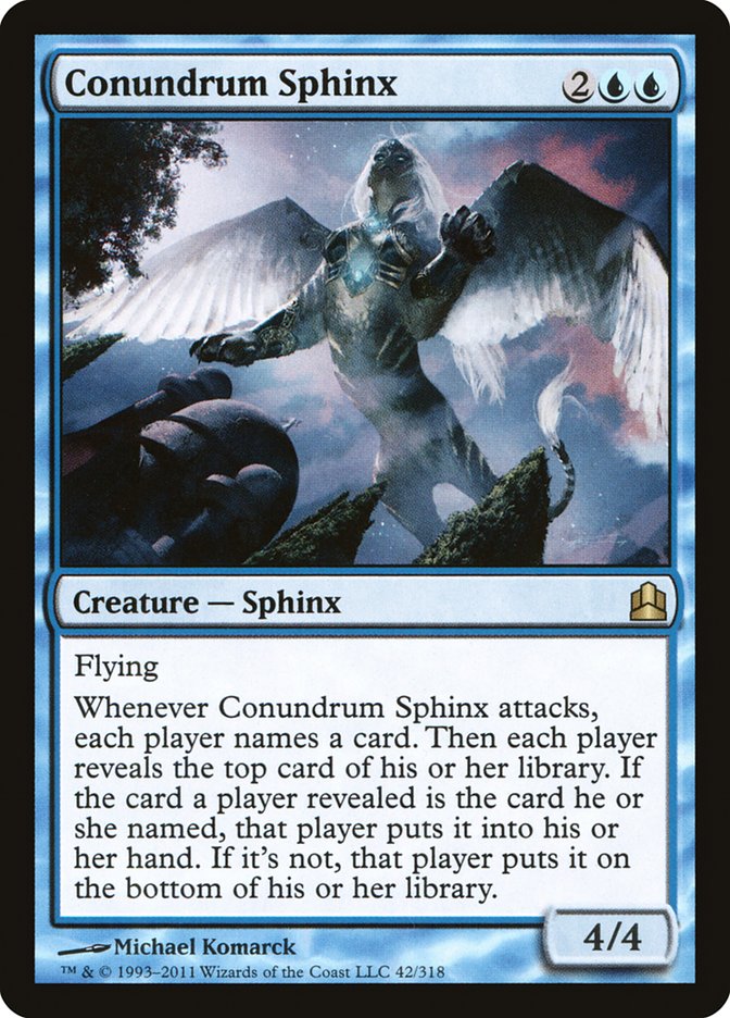 Conundrum Sphinx [Commander 2011] | All Aboard Games