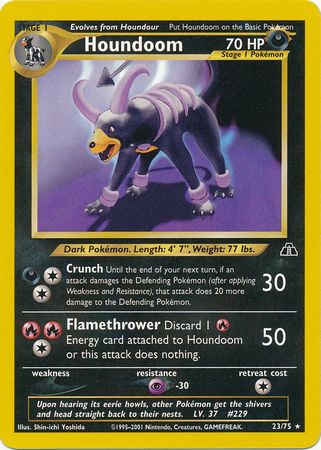 Houndoom (23/75) [Neo Discovery Unlimited] | All Aboard Games