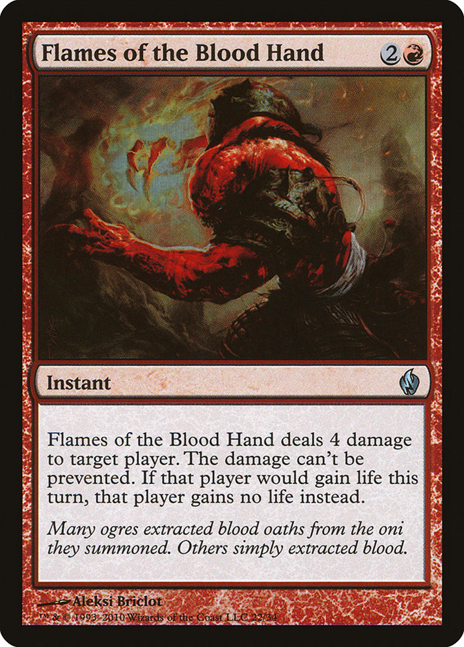 Flames of the Blood Hand [Premium Deck Series: Fire and Lightning] | All Aboard Games