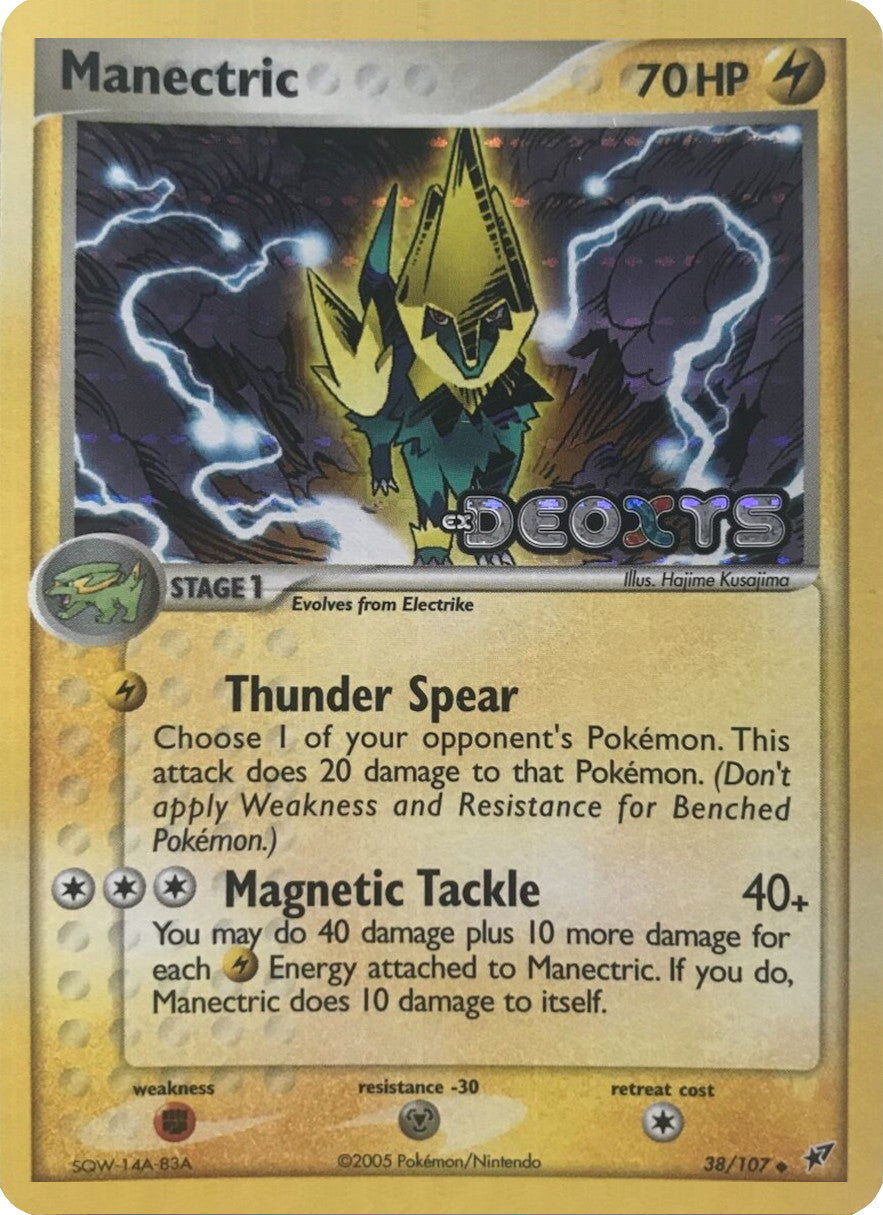 Manectric (38/107) (Stamped) [EX: Deoxys] | All Aboard Games