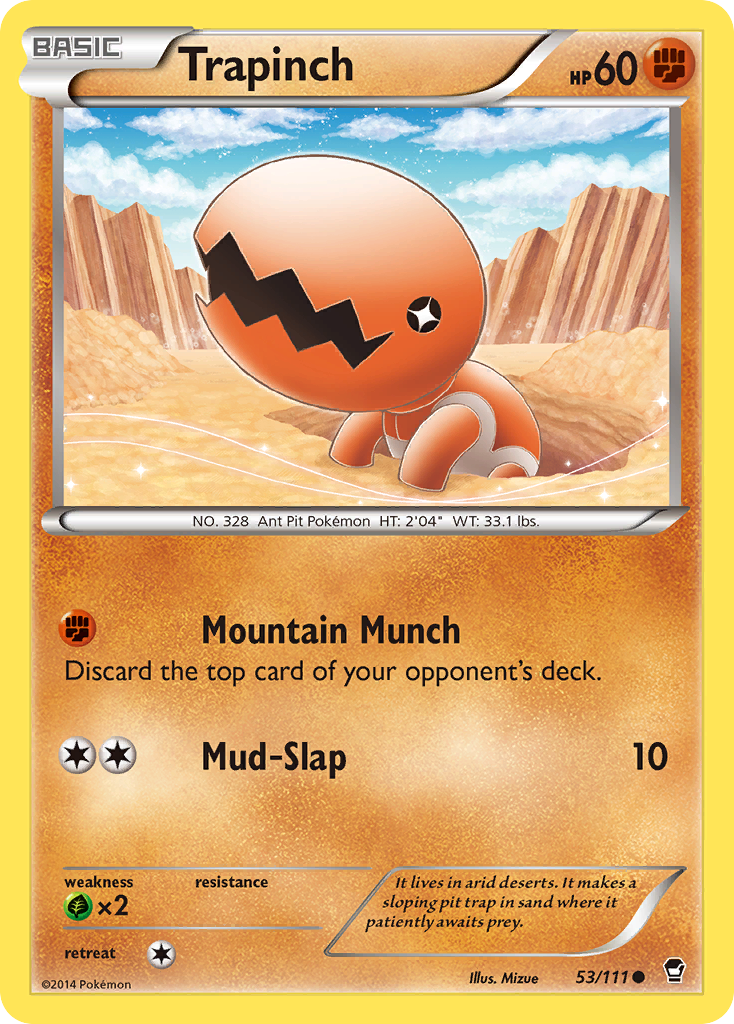 Trapinch (53/111) [XY: Furious Fists] | All Aboard Games