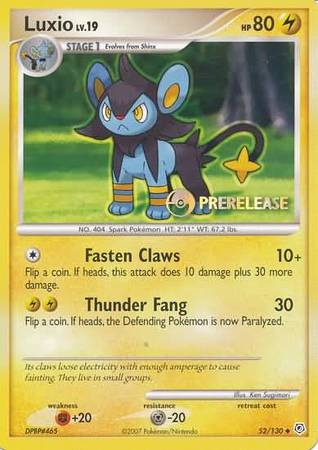 Luxio (52/130) (Prerelease Promo) [Nintendo: Black Star Promos] | All Aboard Games