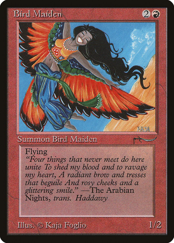Bird Maiden (Light Mana Cost) [Arabian Nights] | All Aboard Games