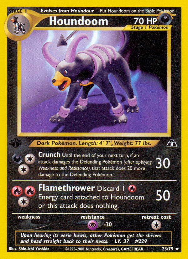 Houndoom (23/75) [Neo Discovery 1st Edition] | All Aboard Games