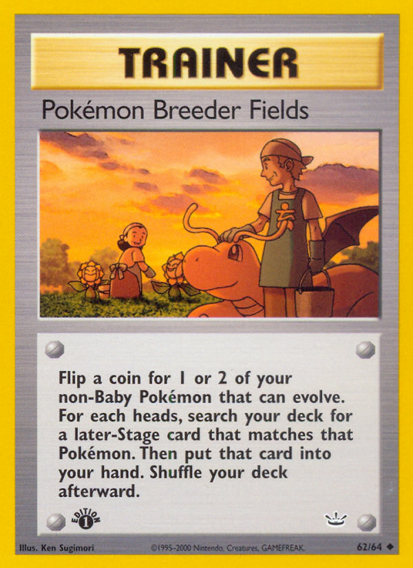 Pokemon Breeder Fields (62/64) [Neo Revelation 1st Edition] | All Aboard Games