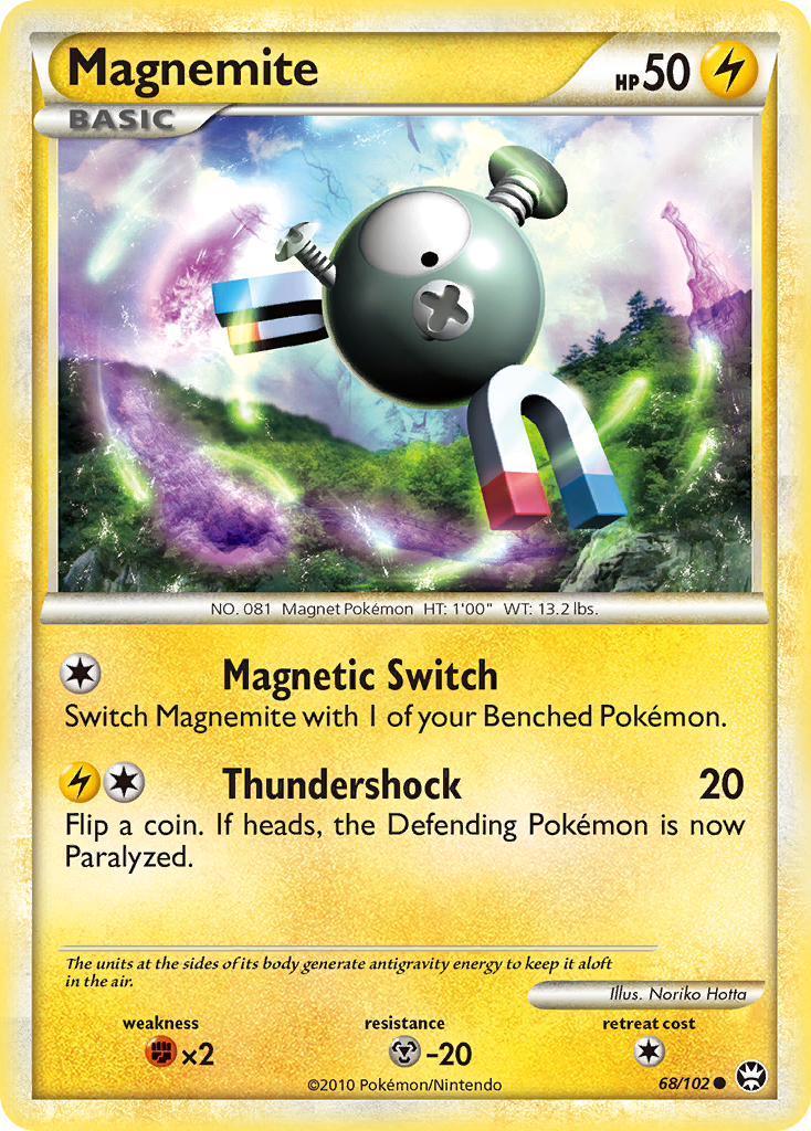 Magnemite (68/102) [HeartGold & SoulSilver: Triumphant] | All Aboard Games