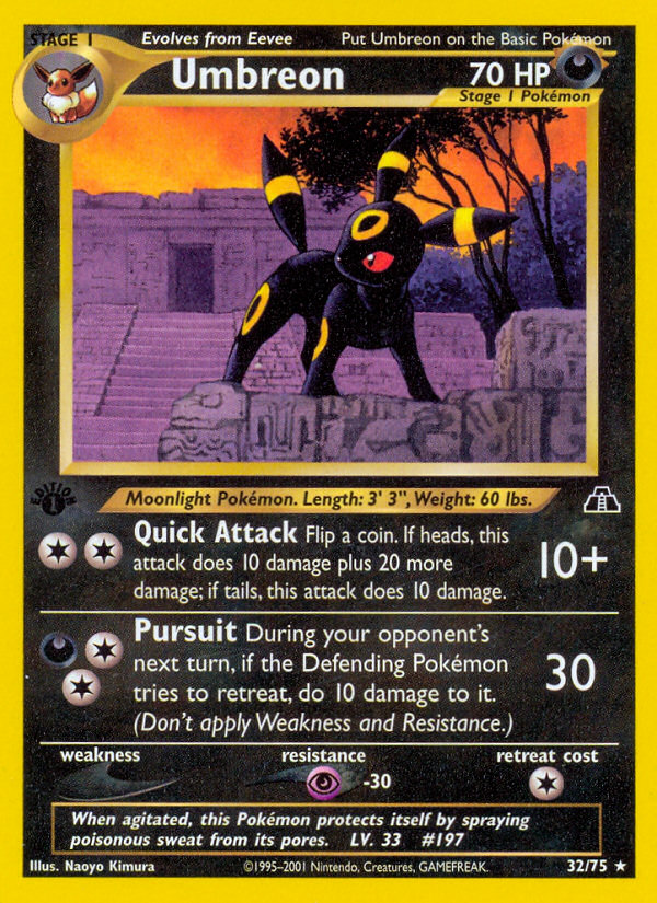 Umbreon (32/75) [Neo Discovery 1st Edition] | All Aboard Games