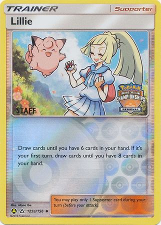 Lillie (125a/156) (Regional Promo Staff) [Sun & Moon: Ultra Prism] | All Aboard Games