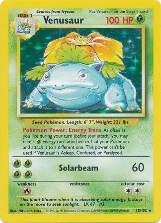 Venusaur (15/102) [Base Set Unlimited] | All Aboard Games