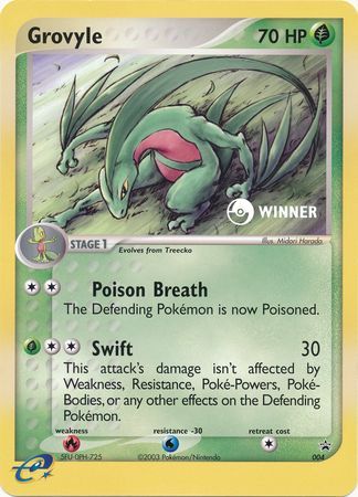 Grovyle (004) (Jumbo Card) [Nintendo: Black Star Promos] | All Aboard Games