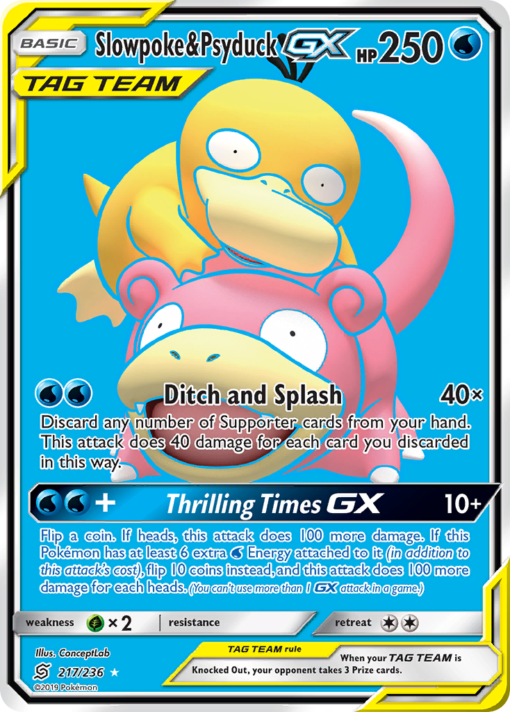 Slowpoke & Psyduck GX (217/236) [Sun & Moon: Unified Minds] | All Aboard Games