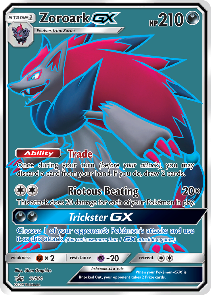 Zoroark GX (SM84) [Sun & Moon: Black Star Promos] | All Aboard Games