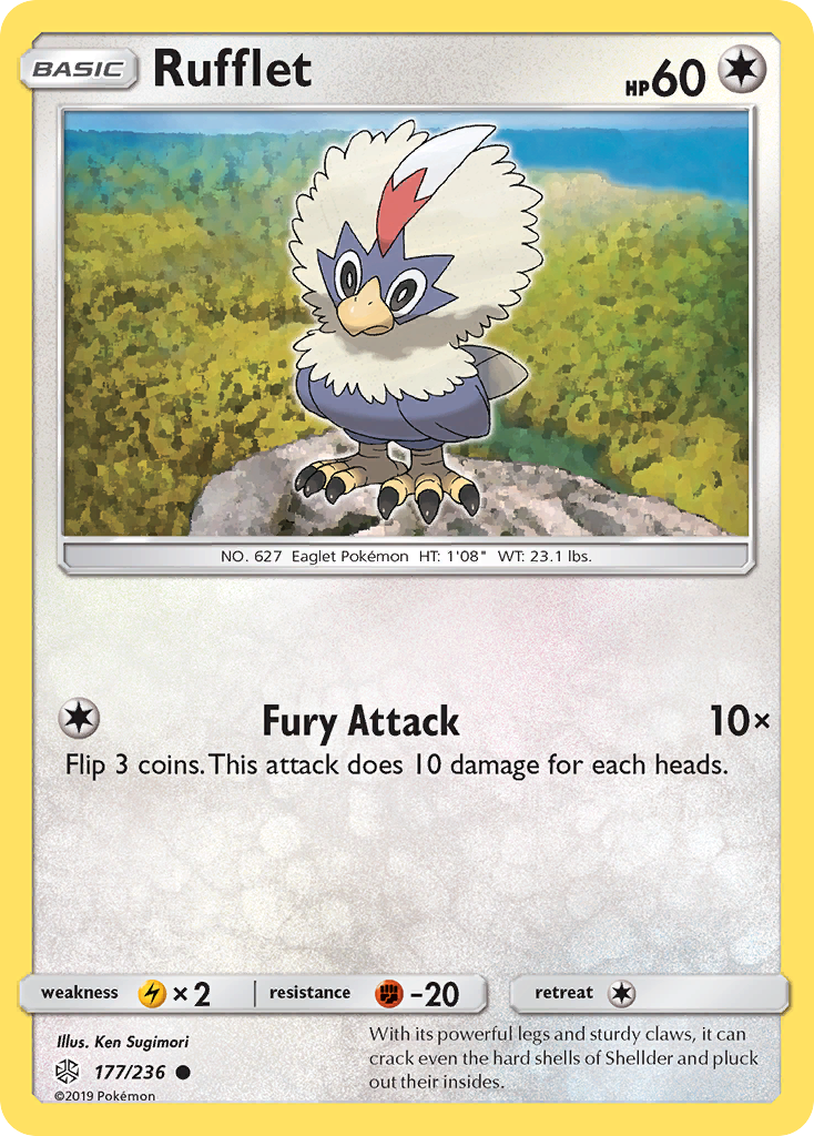 Rufflet (177/236) [Sun & Moon: Cosmic Eclipse] | All Aboard Games