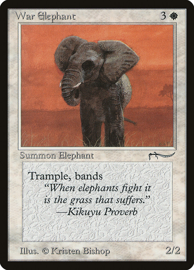 War Elephant (Light Mana Cost) [Arabian Nights] | All Aboard Games