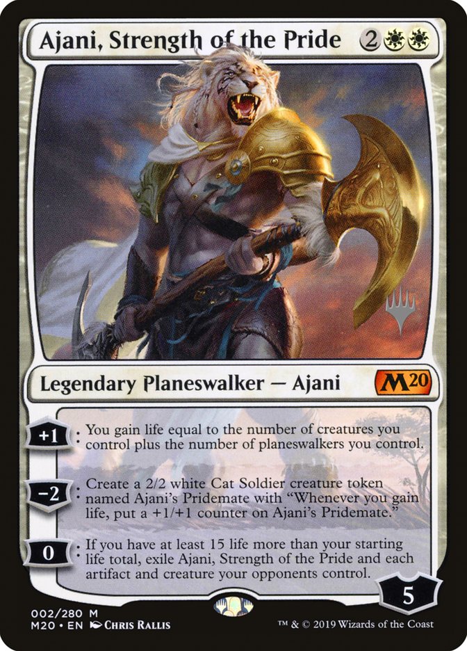 Ajani, Strength of the Pride (Promo Pack) [Core Set 2020 Promos] | All Aboard Games