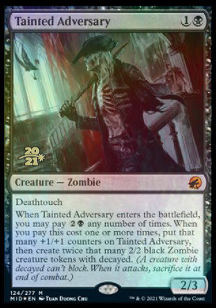 Tainted Adversary [Innistrad: Midnight Hunt Prerelease Promos] | All Aboard Games