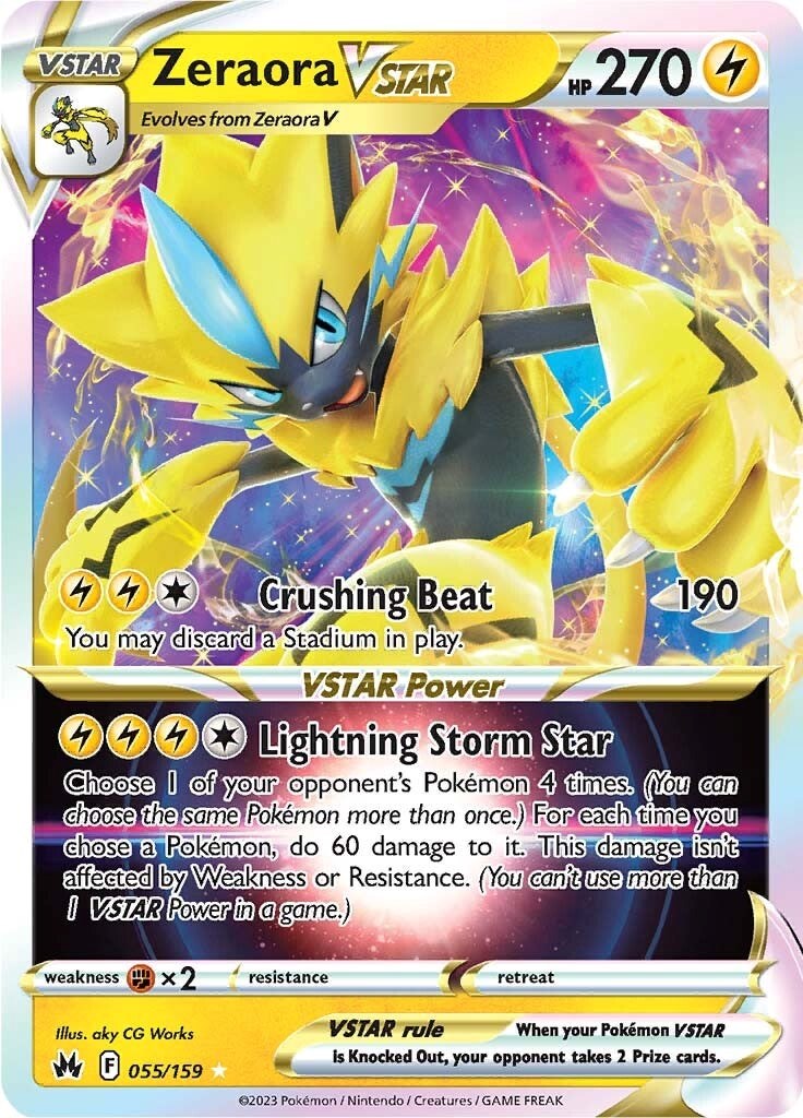 Zeraora VSTAR (055/159) [Sword & Shield: Crown Zenith] | All Aboard Games