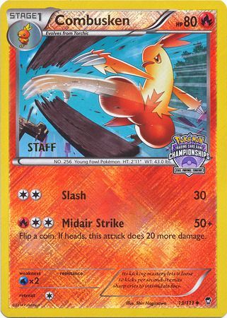 Combusken (13/111) (Championship Promo Staff) [XY: Furious Fists] | All Aboard Games