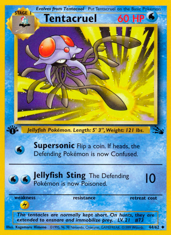 Tentacruel (44/62) [Fossil 1st Edition] | All Aboard Games