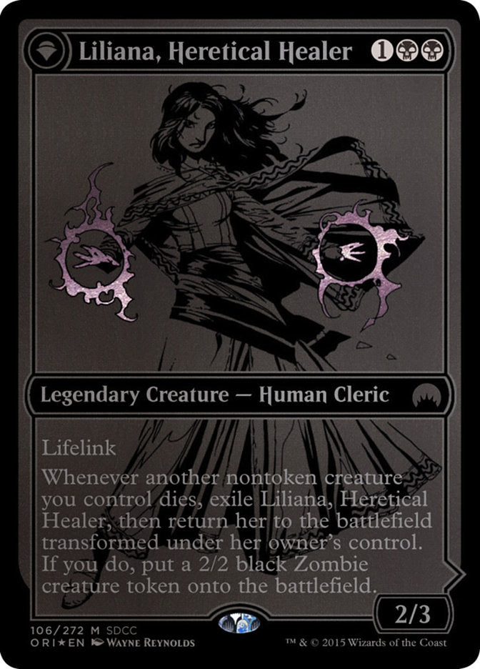 Liliana, Heretical Healer // Liliana, Defiant Necromancer [San Diego Comic-Con 2015] | All Aboard Games