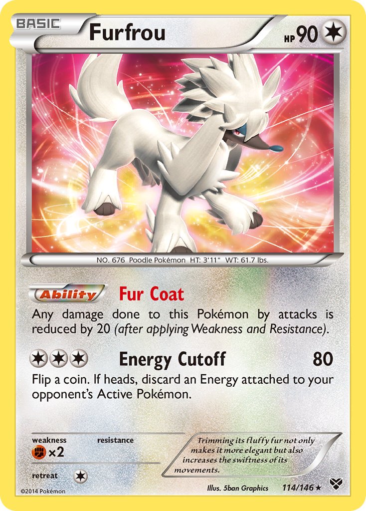 Furfrou (114/146)(Cosmos Holo) (Blister Exclusive) [XY: Base Set] | All Aboard Games