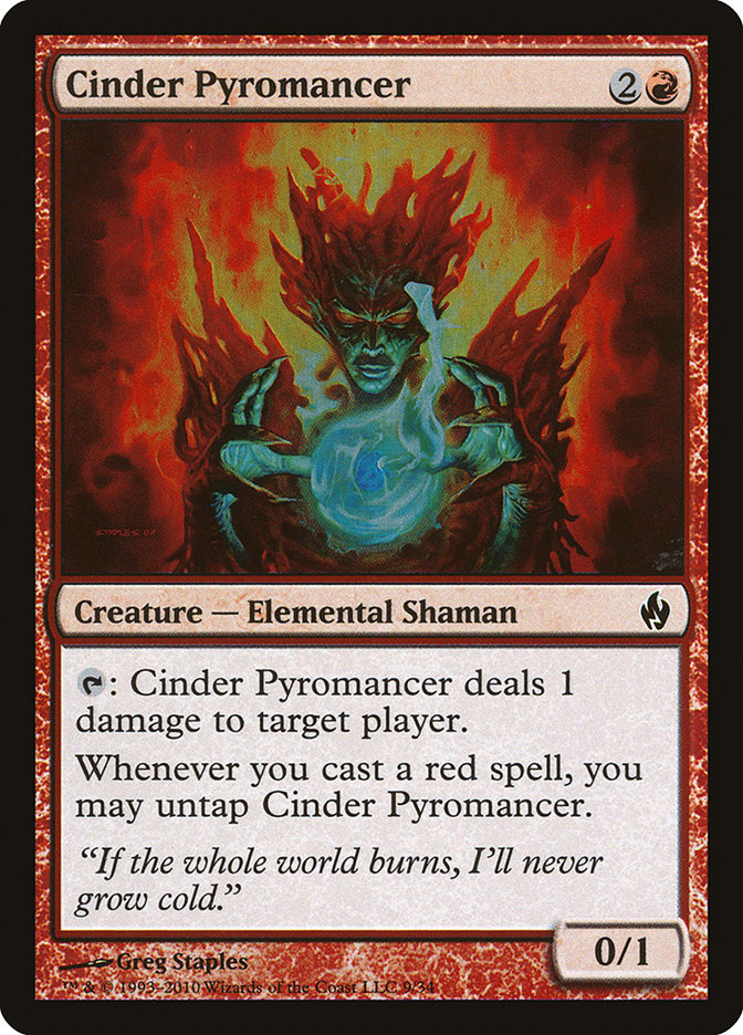 Cinder Pyromancer [Premium Deck Series: Fire and Lightning] | All Aboard Games