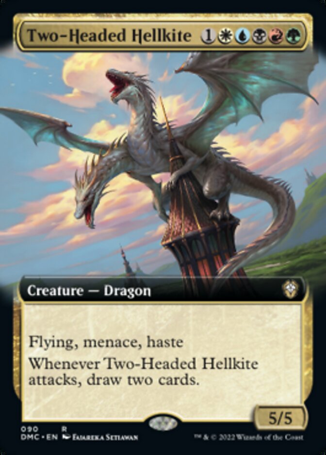 Two-Headed Hellkite (Extended Art) [Dominaria United Commander] | All Aboard Games