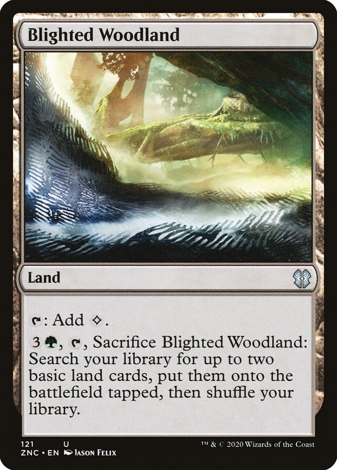 Blighted Woodland [Zendikar Rising Commander] | All Aboard Games