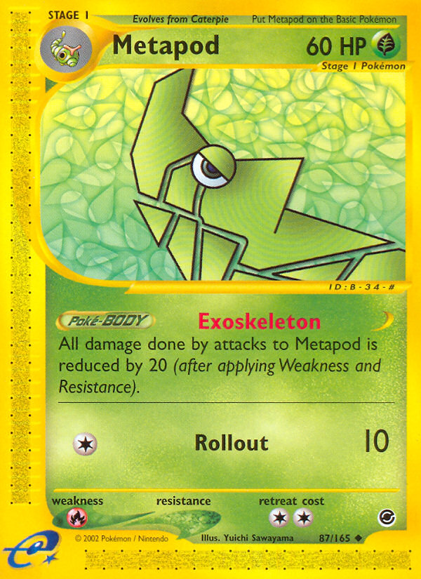 Metapod (87/165) [Expedition: Base Set] | All Aboard Games