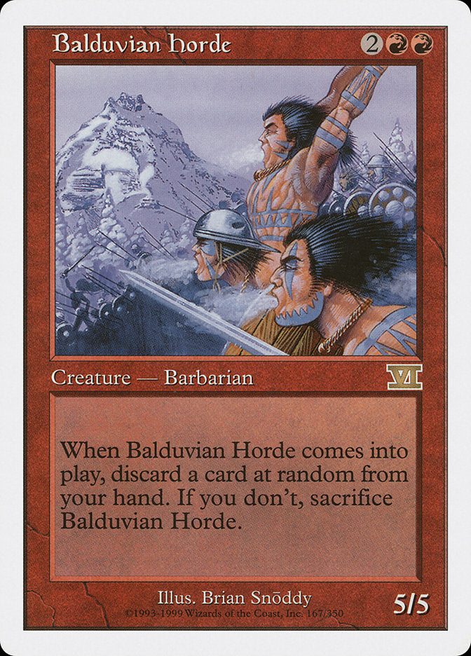 Balduvian Horde [Classic Sixth Edition] | All Aboard Games