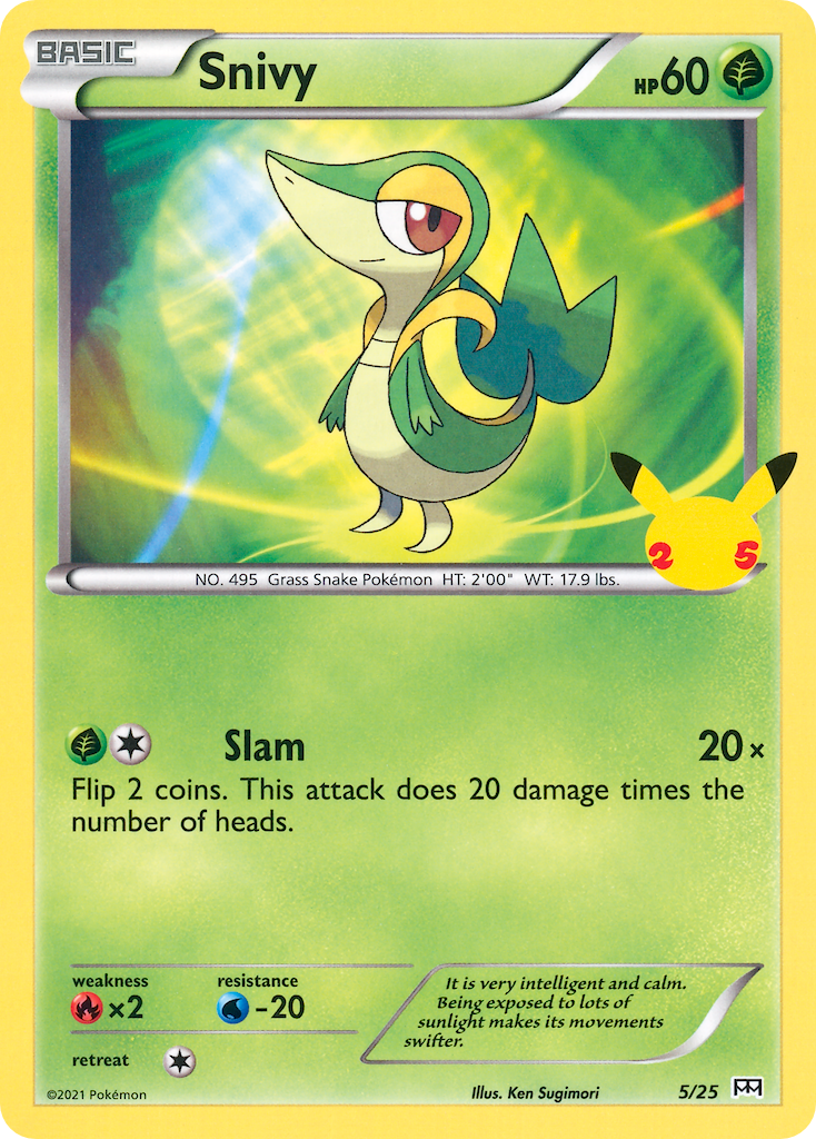 Snivy (5/25) [McDonald's 25th Anniversary] | All Aboard Games