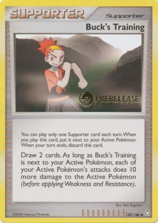 Bucks Training (130/146) (Prerelease Promo) [Diamond & Pearl: Legends Awakened] | All Aboard Games