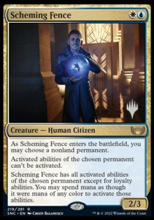 Scheming Fence (Promo Pack) [Streets of New Capenna Promos] | All Aboard Games