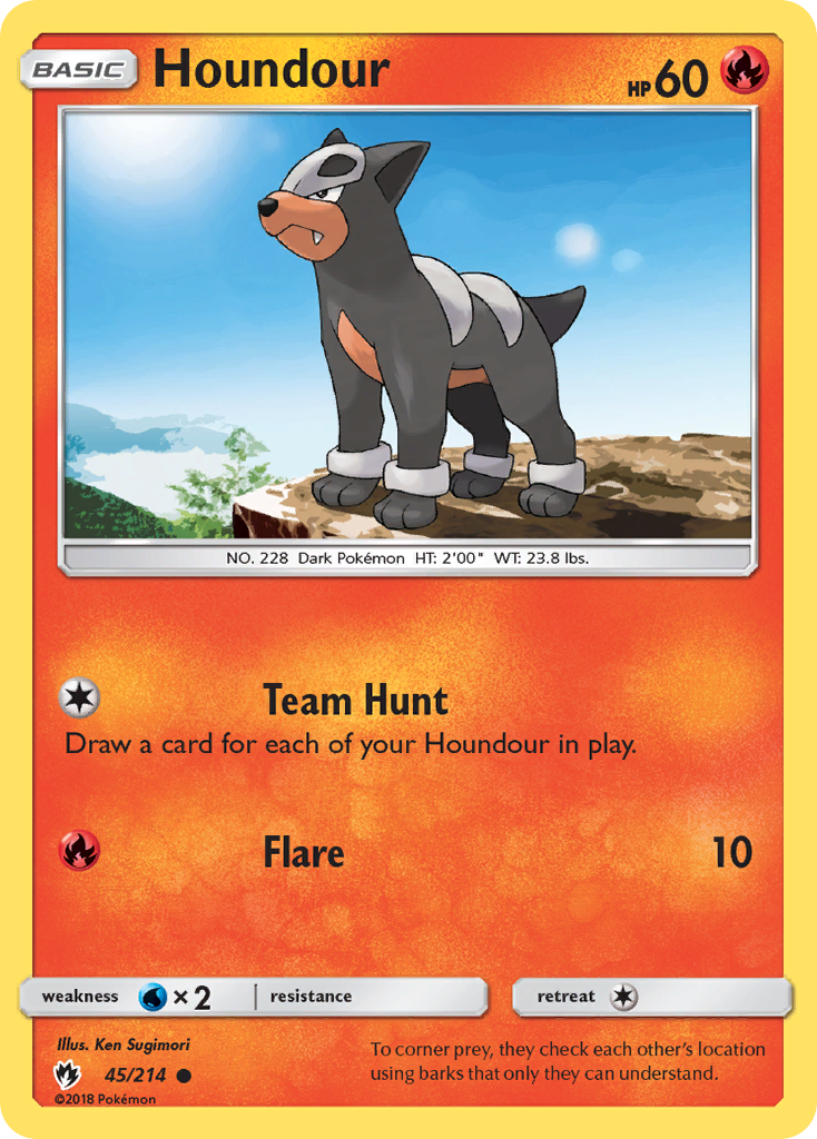 Houndour (45/214) [Sun & Moon: Lost Thunder] | All Aboard Games