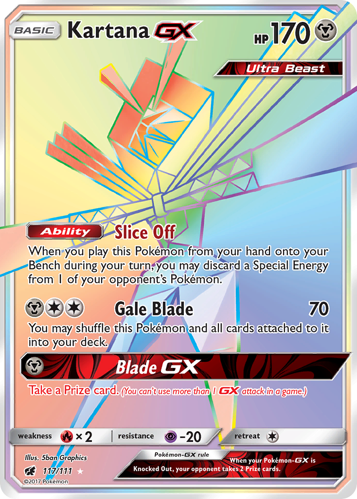 Kartana GX (117/111) [Sun & Moon: Crimson Invasion] | All Aboard Games