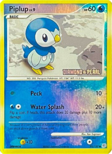 Piplup (93/130) (Diamond and Pearl) [Burger King Promos: 2008 Collection] | All Aboard Games