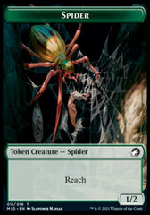 Beast (008) // Spider Double-sided Token [Innistrad: Midnight Hunt Tokens] | All Aboard Games