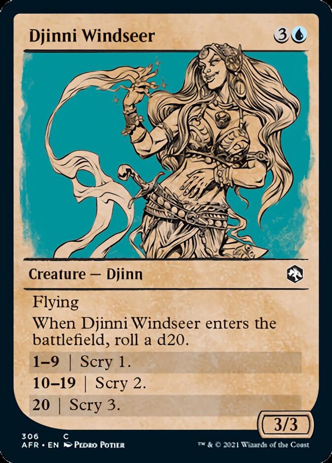 Djinni Windseer (Showcase) [Dungeons & Dragons: Adventures in the Forgotten Realms] | All Aboard Games