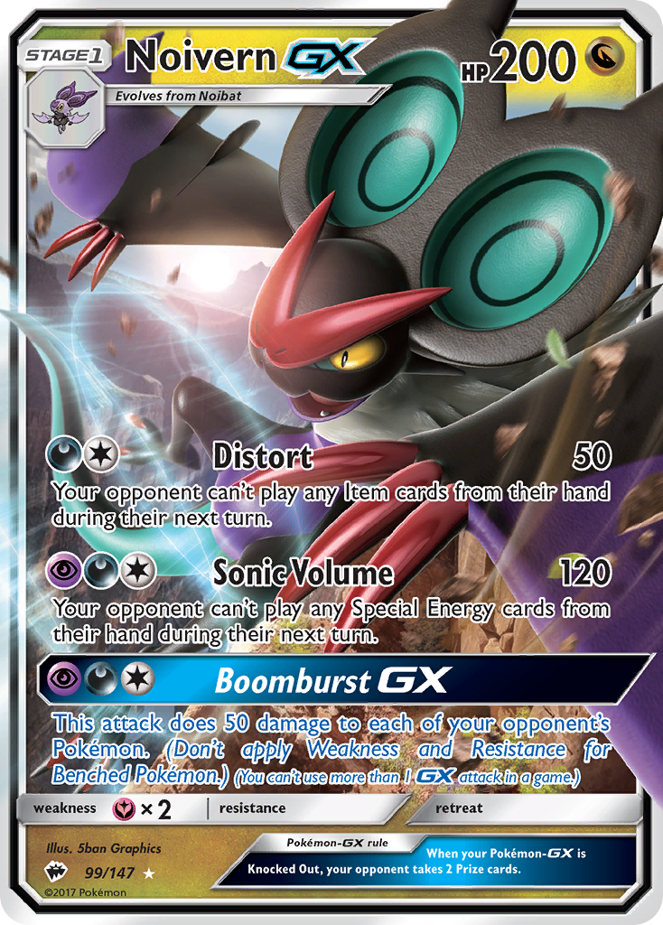 Noivern GX (99/147) [Sun & Moon: Burning Shadows] | All Aboard Games