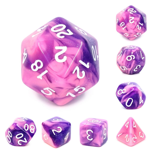 7pc Atmospheric Radiance Purple Whirlwind w/ White - HDAR11 | All Aboard Games