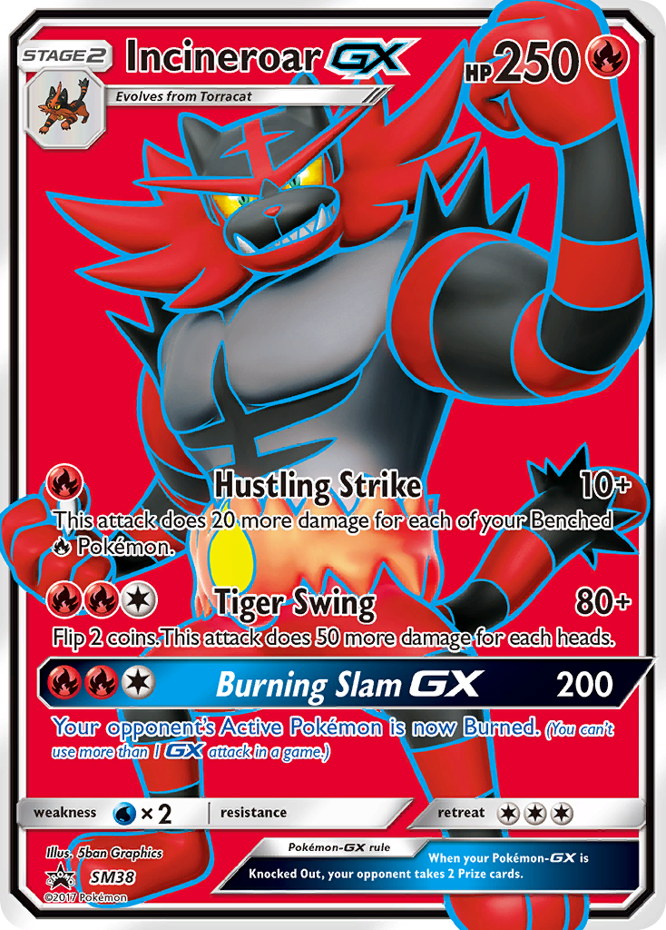 Incineroar GX (SM38) [Sun & Moon: Black Star Promos] | All Aboard Games