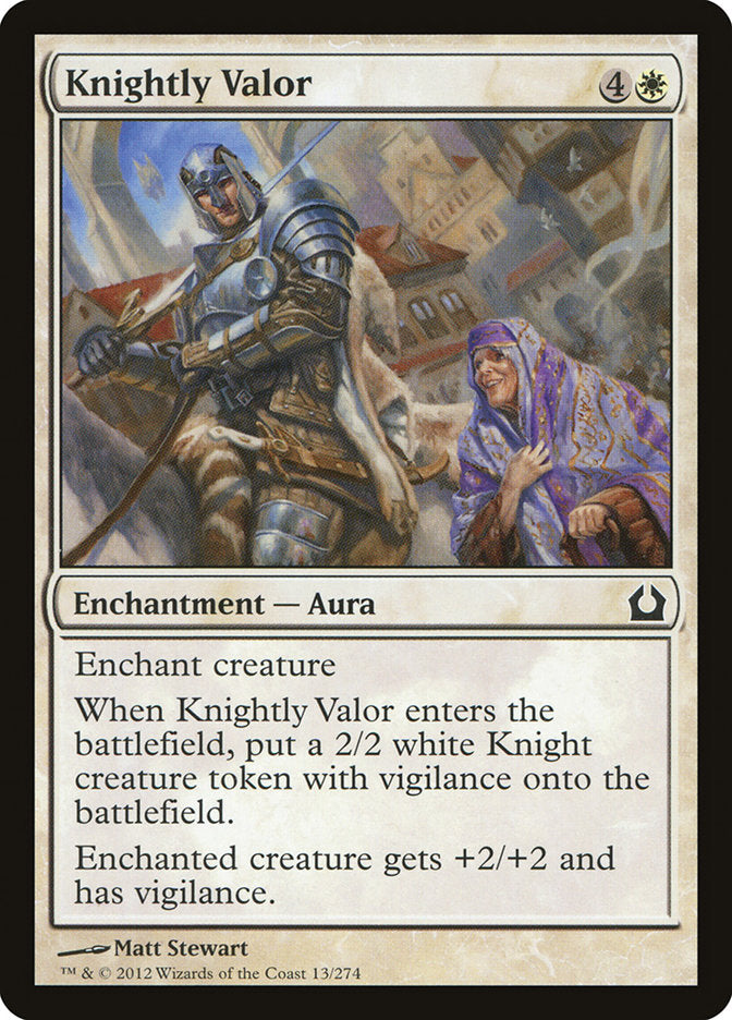 Knightly Valor [Return to Ravnica] | All Aboard Games