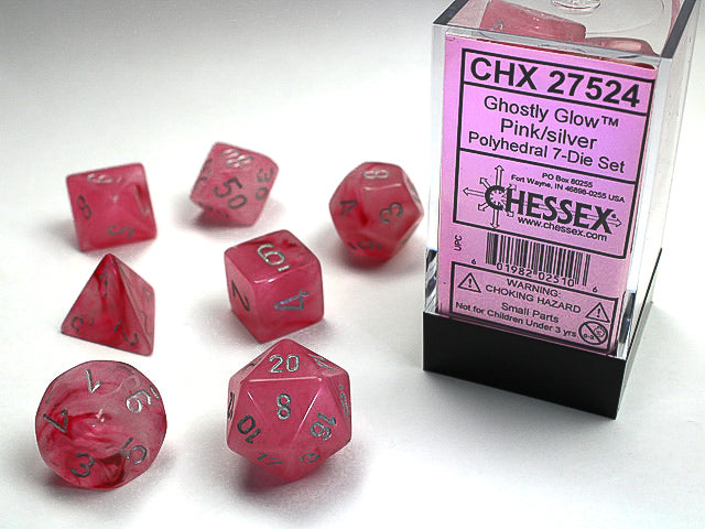 7pc Ghostly Glow Pink/silver - CHX27524 | All Aboard Games