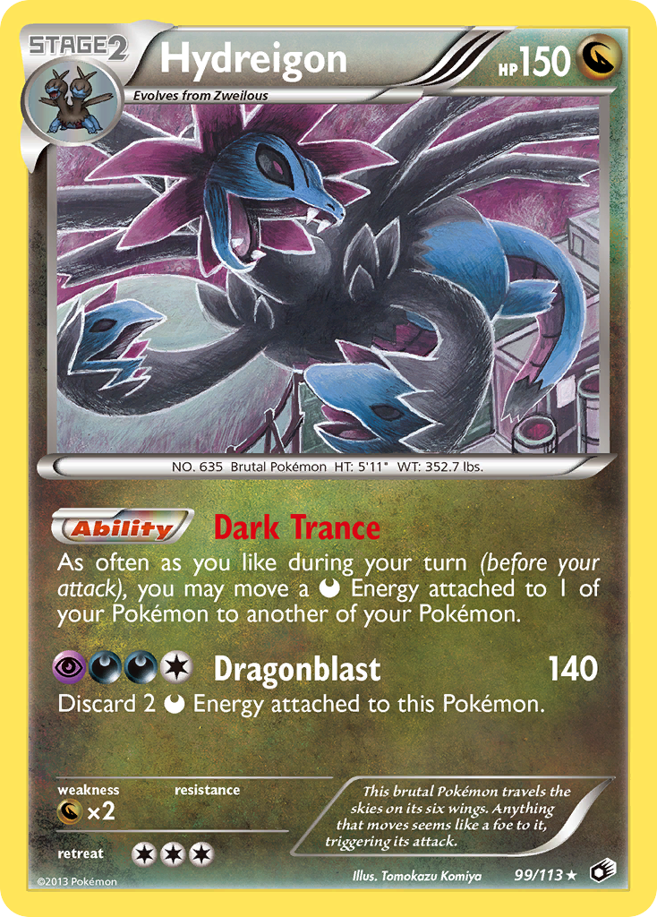 Hydreigon (99/113) [Black & White: Legendary Treasures] | All Aboard Games