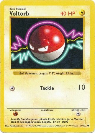 Voltorb (67/102) [Base Set Shadowless Unlimited] | All Aboard Games