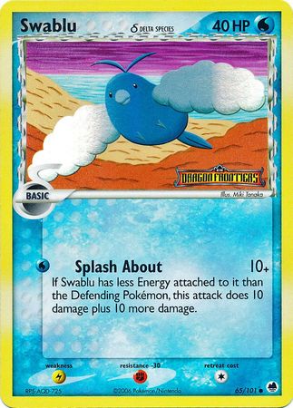 Swablu (65/101) (Delta Species) (Stamped) [EX: Dragon Frontiers] | All Aboard Games