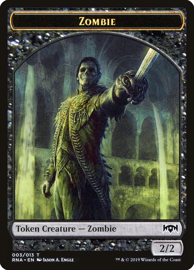 Zombie [Ravnica Allegiance Tokens] | All Aboard Games