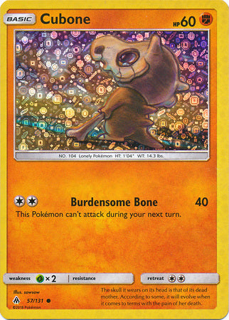 Cubone (57/131) (General Mills Promo) [Sun & Moon: Forbidden Light] | All Aboard Games