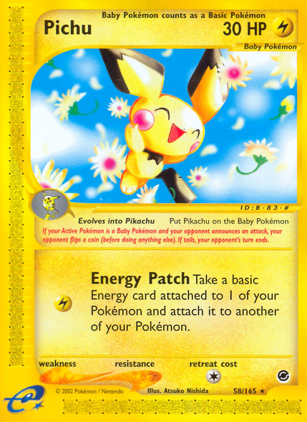 Pichu (58/165) [Expedition: Base Set] | All Aboard Games